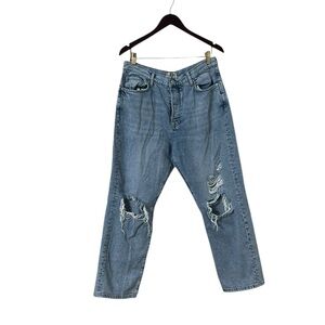 FREE PEOPLE Destroyed Bootcut Denim Jeans